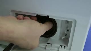 LG Washer  How to clean the drain filter [upl. by Nyladnewg]