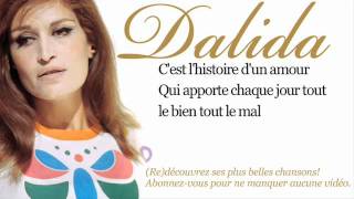 Dalida  Histoire dun amour  Paroles Lyrics [upl. by Coster492]