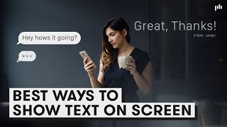 The Best Ways to Show Text Messages on Screen [upl. by Olathe980]