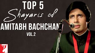 Top 5 Shayaris  Volume 2  Amitabh Bachchan  Sahir Ludhianvi Javed Akhtar Harivansh Rai Bachchan [upl. by Studley]