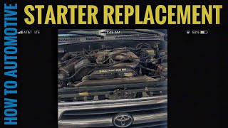 How to Replace the Starter on a 2000 Toyota 4Runner [upl. by Seth537]