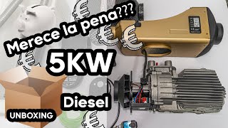 🔥Calefacción estacionaria China 2021 de 5KW Auto caravanas📦Unboxing y Primeras impresiones [upl. by Lucinda]