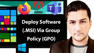 How to Deploy Software MSI Packages Via Group Policy GPO  Windows Server 2019 [upl. by Sloatman]