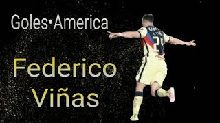 Federico Viñas  Goles Club America [upl. by Dracir798]