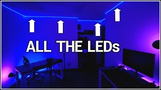 How To Install WHOLE Room RGB LEDs [upl. by Madra]