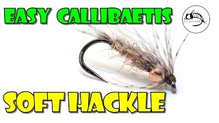 Fly Tying Tutorial Easy Callibaetis Soft Hackle by Fly Fish Food [upl. by Leahcimnhoj]