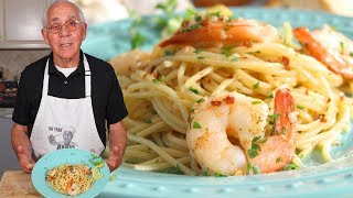 Spaghetti Shrimp Scampi Recipe [upl. by Miarfe]