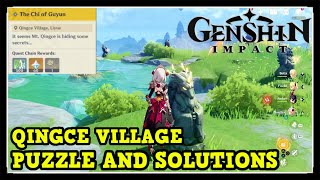 Genshin Impact Qingce Village Puzzle and Solutions The Chi of Guyun World Quest Fragment Locations [upl. by Ettenwad474]