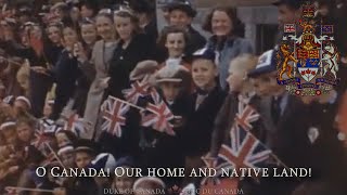 National Anthem of Canada Retro version O Canada pre1980 lyrics [upl. by Assirek]