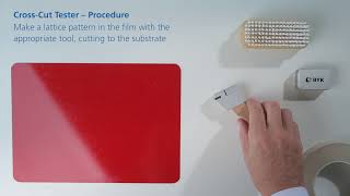 How to do a crosscut test according to ISO and ASTM [upl. by Fattal]