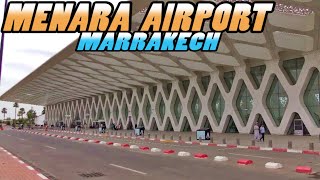 MARRAKECH MENARA AIRPORT  Departure Terminal  Morocco 4k [upl. by Vasili]