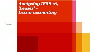 PwCs Analysing IFRS 16 Leases  8 Lessor accounting [upl. by Eslek]