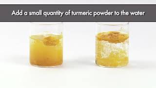 Testing Turmeric Powder adulteration with Artificial Color  FSSAI [upl. by Jackquelin]