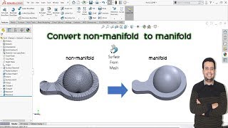 Surface from mesh │Solidworks mesh modeling│ [upl. by Nigle]