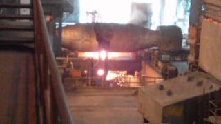 Molten steel from torpedo to ladle [upl. by Saba]