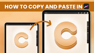 How to copy and paste in Procreate Procreate tips shorts [upl. by Ariamoy]