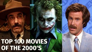 TOP 100 MOVIES OF THE 2000S  Decade in Review [upl. by Arobed]