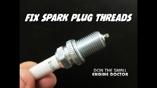 HOWTO Easily Fix Stripped SPARK PLUG Hole Threads [upl. by Nosnehpets]