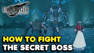 How To Fight The Secret Boss In Final Fantasy 7 Remake Ultimate Weapon Trophy Guide [upl. by Nellek]