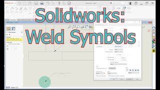 CAD with Solidworks Applying Weld Symbols [upl. by Orodisi438]