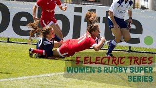 5 Electric moments from the Womens Rugby Super Series [upl. by Corny]