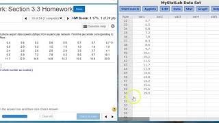 3317 Finding percentiles in a data set [upl. by Hyacinthe361]