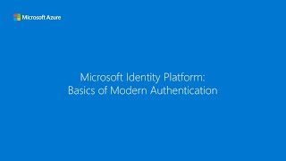 The basics of modern authentication  Microsoft identity platform [upl. by Wilscam179]