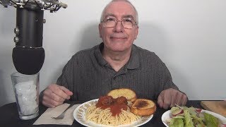 ASMR Eating Spaghetti Dinner Night [upl. by Dieterich374]