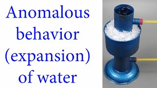 Anomalous behaviorexpansion of water [upl. by Annwahsal]