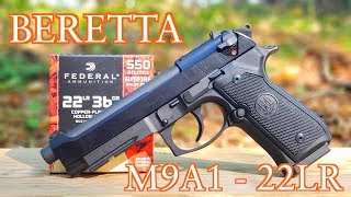 BERETTA 92FS M9A1 22LR REVIEW [upl. by Aikimat]