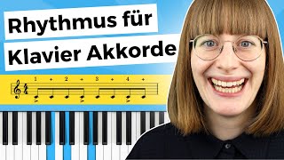 Schöne Klavier Akkorde  Rhythmus Übungen [upl. by Jevon]