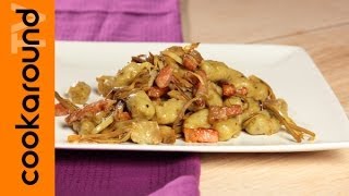 Gnocchi di patate con carciofi e pancetta [upl. by Betti]