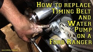 How to replace a Timing Belt and Water Pump on a 2000 Ford Ranger 25L engine [upl. by Alyworth]