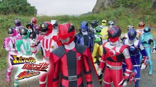 Super Sentai Saikyou Battle all Henshin amp Roll Call [upl. by Nosned]