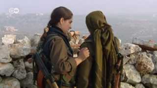 Syria Kurdish women soldiers against jihadists  Global 3000 [upl. by Tsnre808]