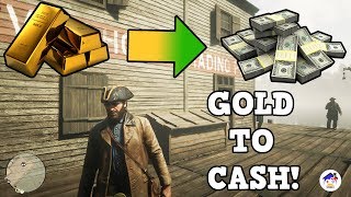 HOW TO SELL GOLD BARS IN RED DEAD REDEMPTION 2 AND ALL FENCE LOCATIONS [upl. by Htebizile]