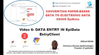 Video 6 Data Entry Using the EpiData EntryClient software [upl. by Earb]