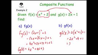 Composite Functions  Corbettmaths [upl. by Kcirdahs]