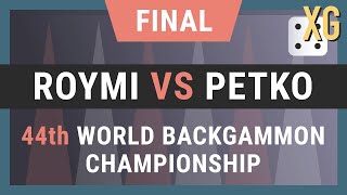 Backgammon World Championship 2019 Final  Eli Roymi vs Petko XG  commentary [upl. by Atarman]