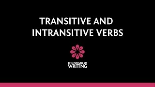 Transitive and Intransitive Verbs  Parts of Speech [upl. by Anitsirhc252]