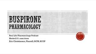 Buspirone Pharmacology [upl. by Waller]