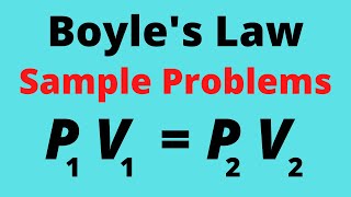 Boyles Law Example Problems [upl. by Zenda819]