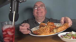 ASMR Eating Meatball and Spaghetti Dinner [upl. by Ainoloppa954]