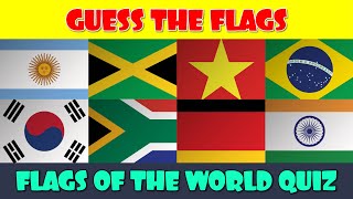 50 Countries Guess the Flag Quiz [upl. by Lydon]