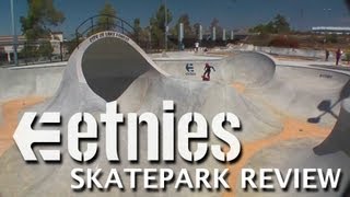 Skatepark Review etnies Skatepark  Lake Forest California [upl. by Atenek984]