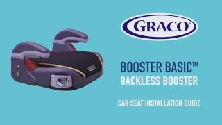 GRACO Backless Booster car seat installation guide [upl. by Timi]