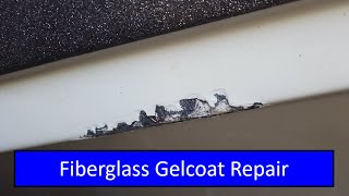 Fiberglass Gelcoat Repair So you hit something with your boat [upl. by Noak316]