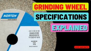 grinding wheel specifications explained English [upl. by Barnabas546]