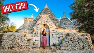 Luxury Tiny House On A Budget  Puglia Southern Italy Traditional Trullo Home [upl. by Bellda]