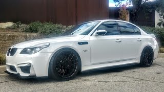 Modified amp Bagged BMW E60 M5 SMG  One Take [upl. by Ahsinra]